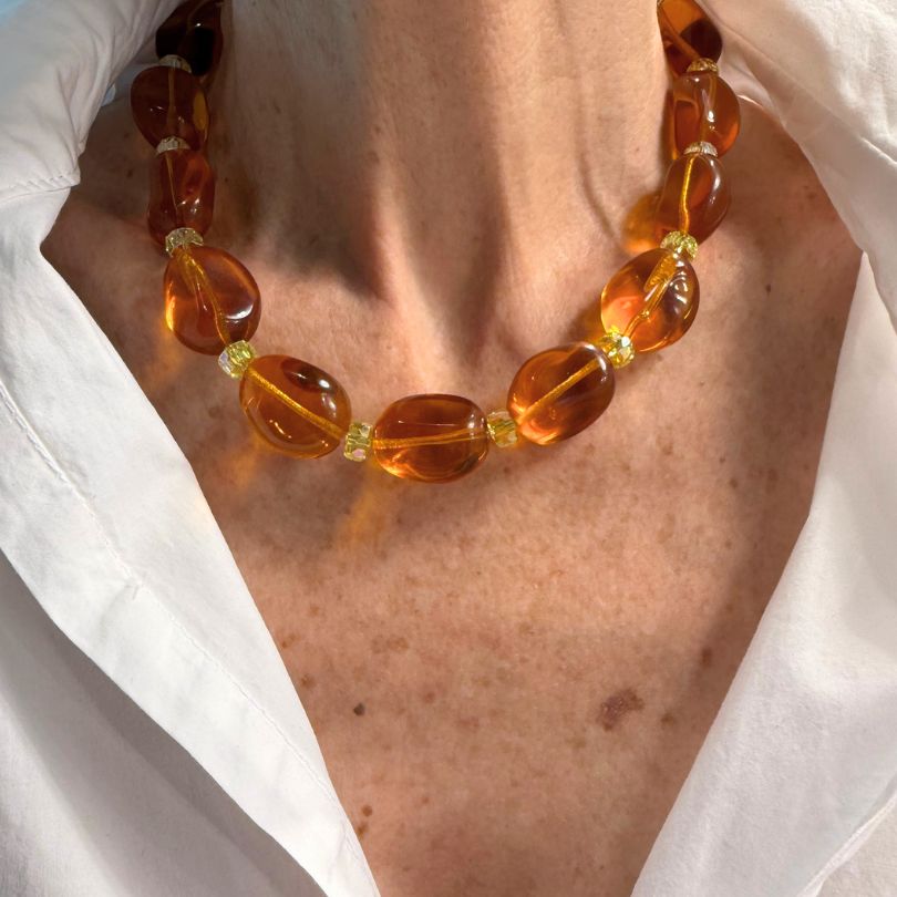 Photo portée Collier Balade Miel
